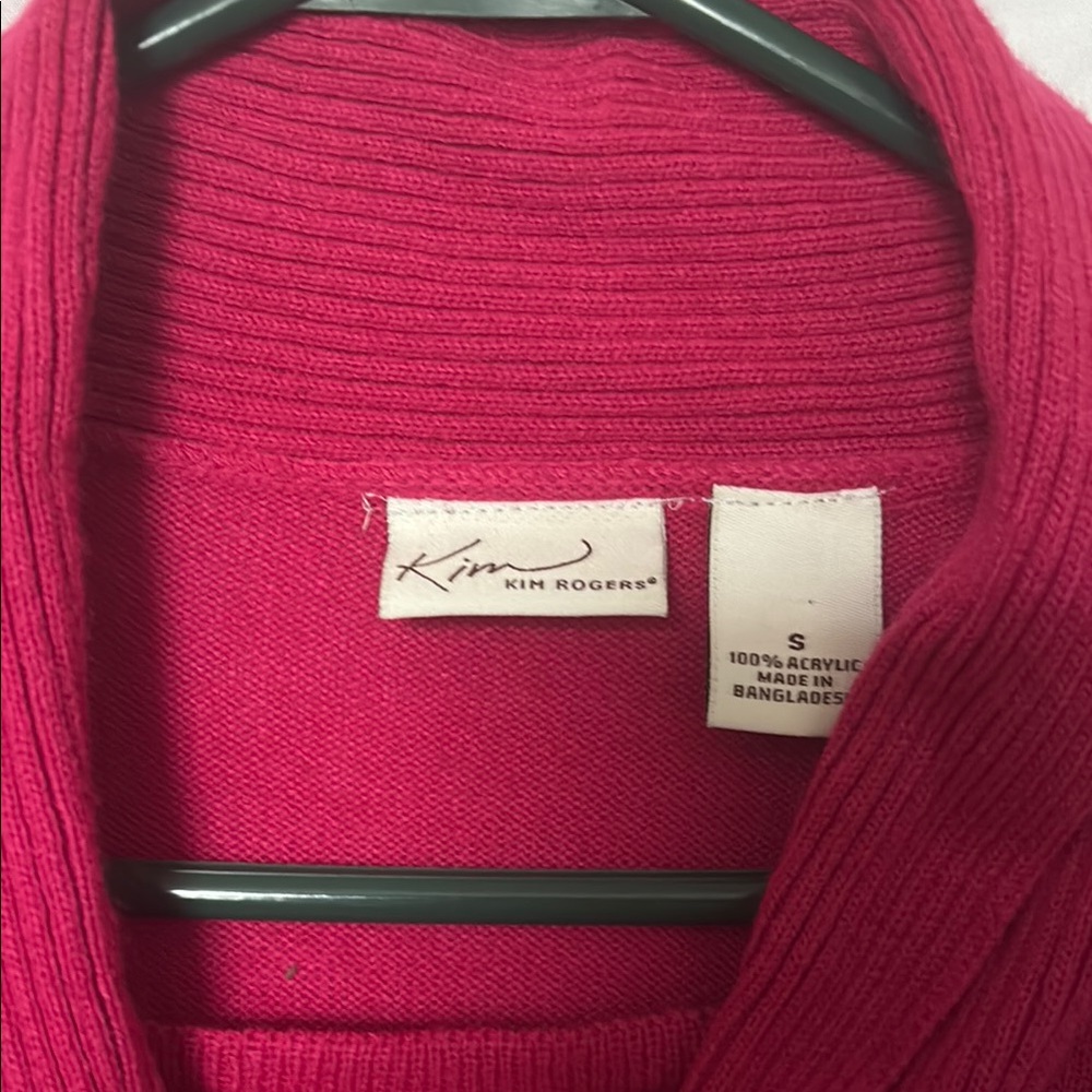 Kim Rogers Pink Cowl Neck Sweater
